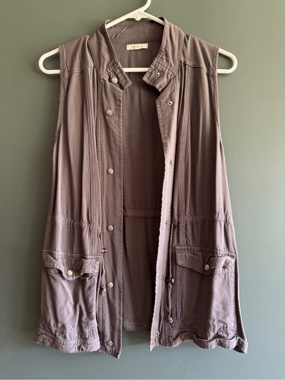 Maurices Sleeveless Utility Vest - dark gray